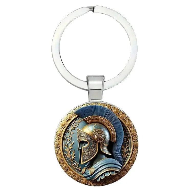 Stylish Vintage Spartan Helmet Pendant – Retro Alloy Gladiator Necklace Charm, Greek Warrior Jewelry for Men & Women, Unique Gift